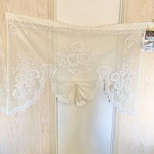 Rose Garden Lace Curtain Panels
